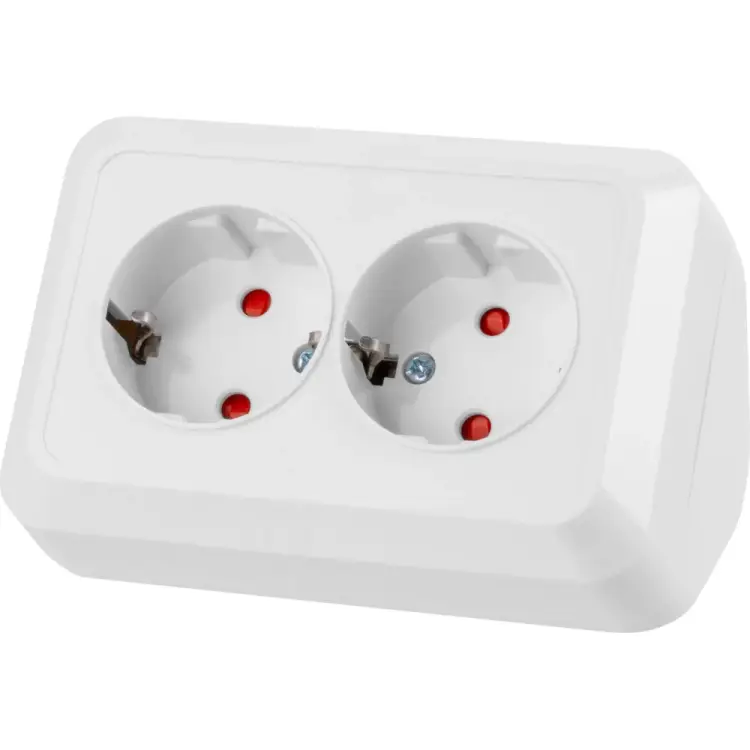 Двойная угловая розетка TDM ELECTRIC Ладога SQ1801-0067