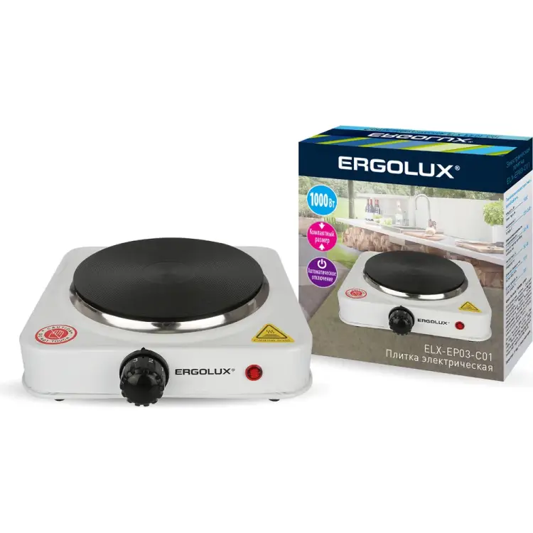 Электроплитка Ergolux ELX-EP03-C01 13438