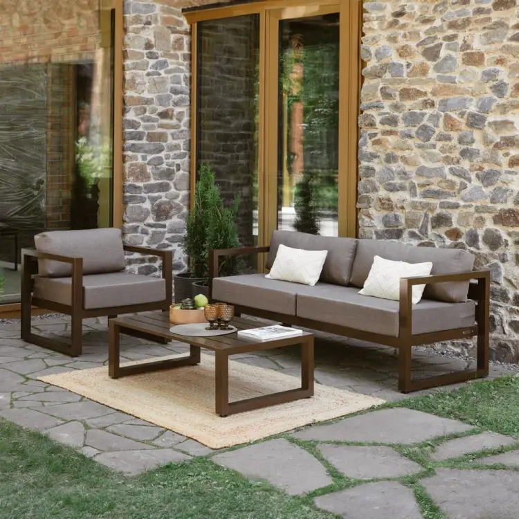 Набор садовой мебели GreenWeen CAPRI GW-AL-CAPRI-BROWN-S3 Набор садовой мебели GreenWeen CAPRI GW-AL-CAPRI-BROWN-S3