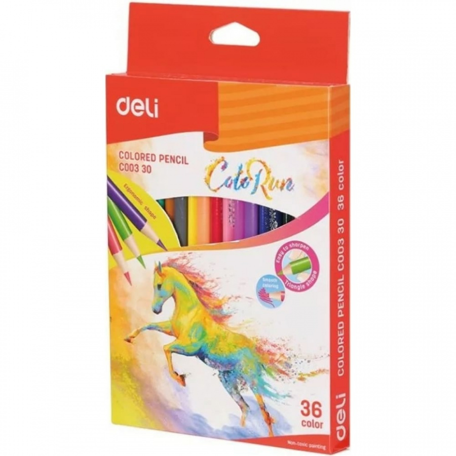 Цветные карандаши DELI EC00330 ColoRun