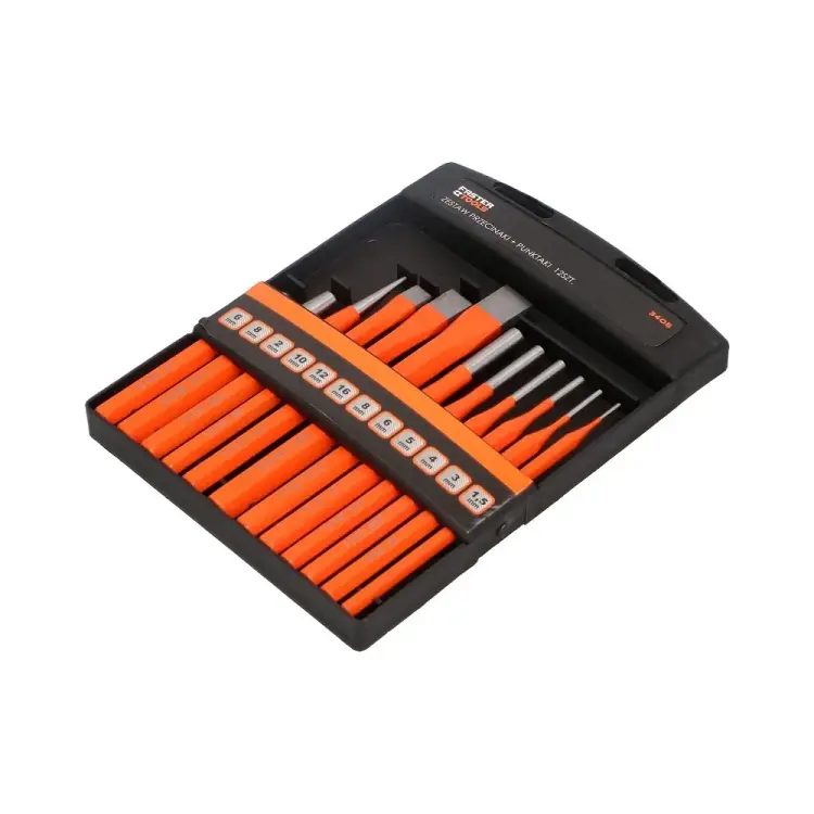 Набор выколоток, зубил, кернеров FASTER TOOLS 3405 Набор выколоток, зубил, кернеров FASTER TOOLS 3405