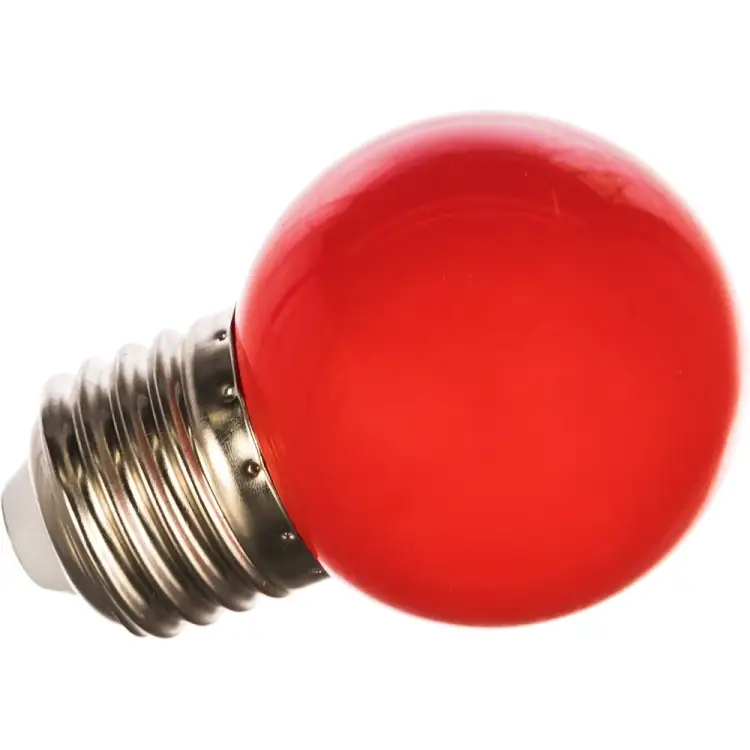 Декоративная светодиодная лампа Volpe LED-G45-1W/RED/E27/FR/С UL-00005646