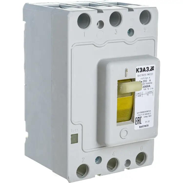 Автоматический выключатель КЭАЗ ВА57Ф35-340010-200А-2000-400AC-УХЛ3 109314