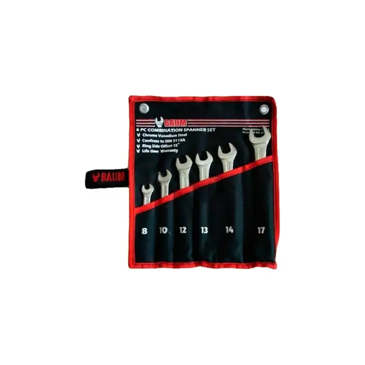 Набор комбинированных ключей BAUM 8-17 мм 30-06M Набор комбинированных ключей BAUM 8-17 мм 30-06M