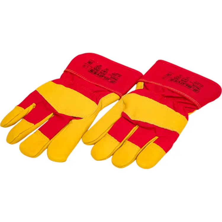 Комбинированные кожаные перчатки S. GLOVES S.GLOVES TRAUN искусственный мех, р.11 31990-11
