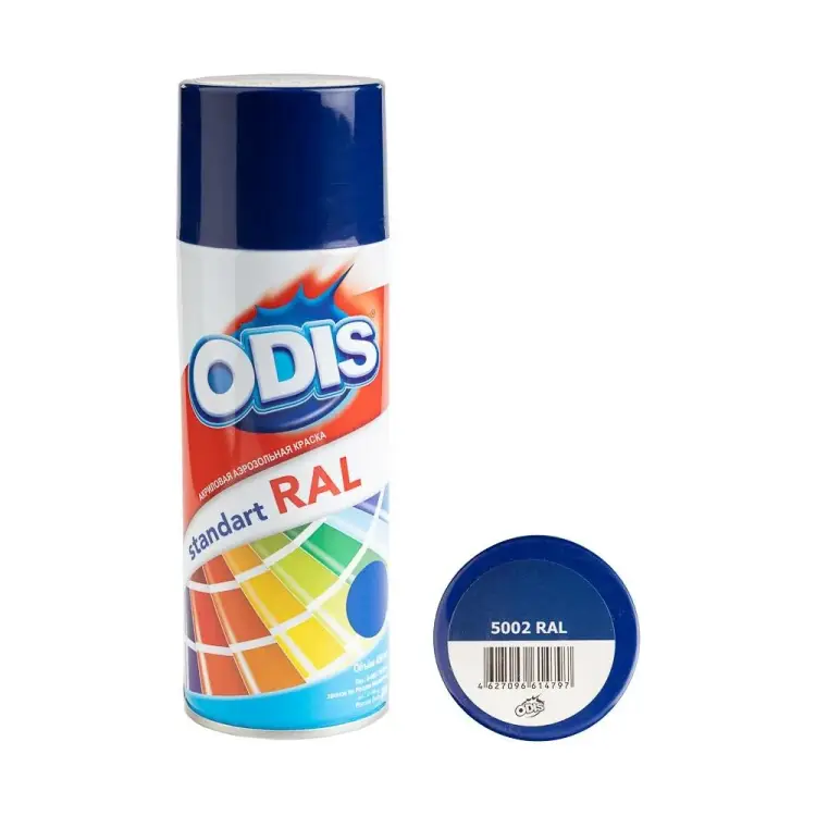 Краска-спрей ODIS standart 5002ral Краска-спрей ODIS standart 5002ral