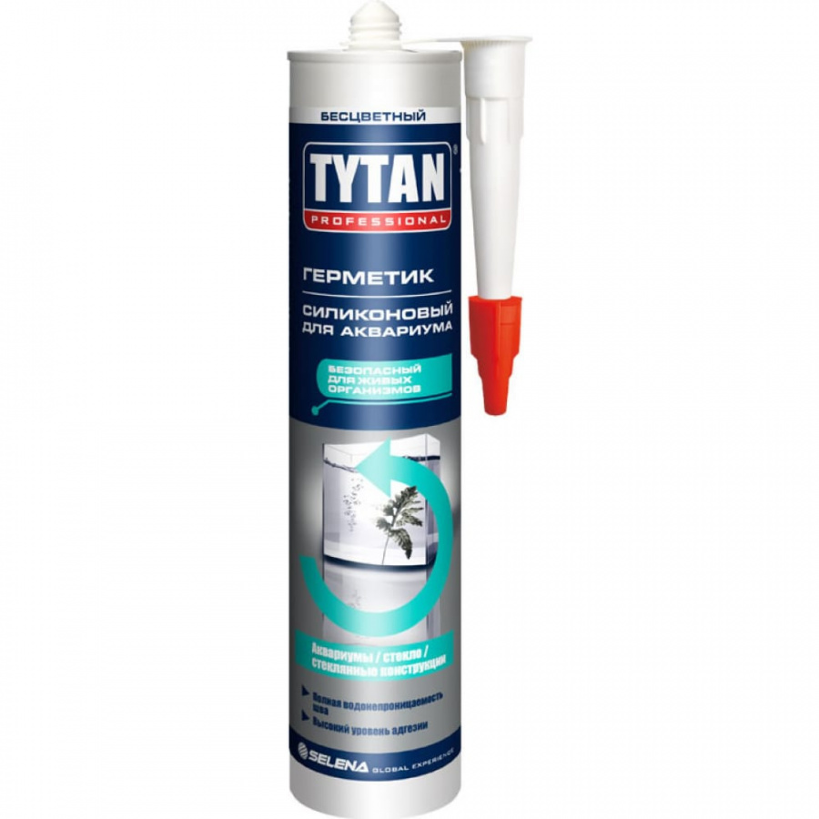 Силиконовый герметик для аквариумов и стекла Tytan PROFESSIONAL