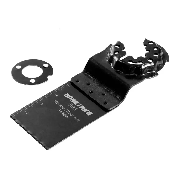 Режущая насадка для МФИ, по металлу и дереву ПРАКТИКА пазовая прямая, BiM, 34 мм, мелкий зуб 240-188