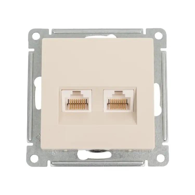 Двухместный механизм компьютерной розетки Systeme Electric AtlasDesign ATN000285