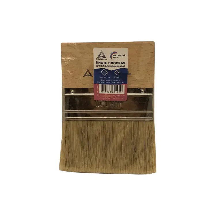 Кисть плоская для декоративных работ DeltaRoll 134100
