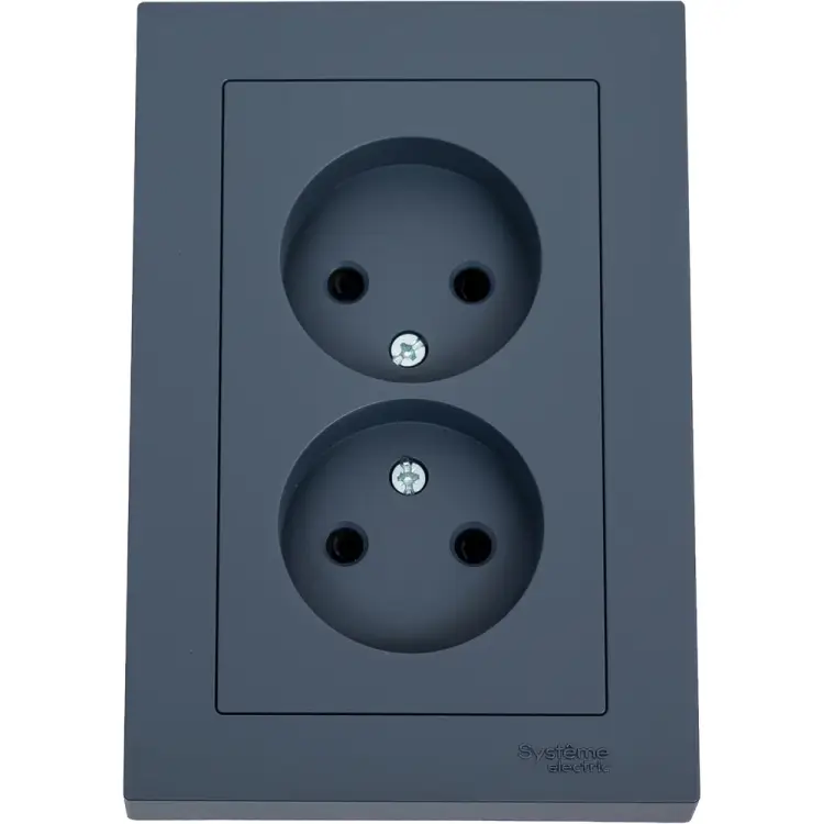 Двойная розетка Systeme Electric AtlasDesign ATN000722