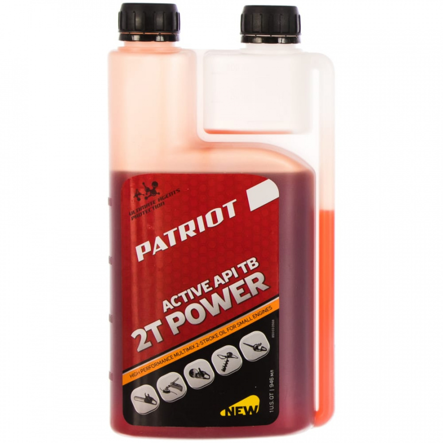 Минеральное масло для двухтактных двигателей Patriot Power Active 2T