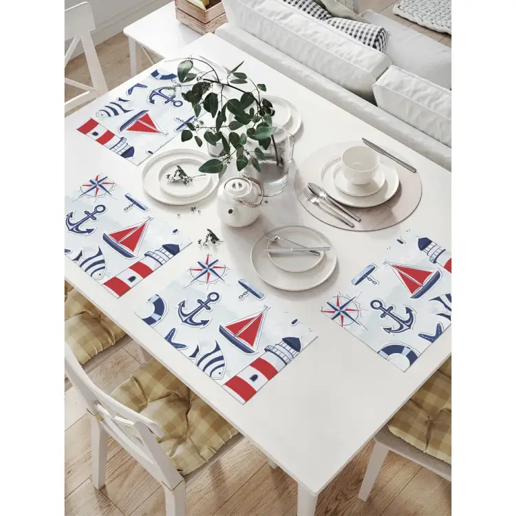 Комплект тканевых салфеток для сервировки стола JOYARTY np_12567