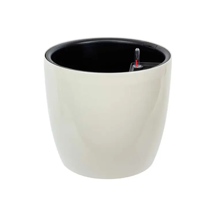 Кашпо IDEA АНФА D360 мм, с вставкой и автополивом М 3234 М 3234 кремовый Кашпо IDEA АНФА D360 мм, с вставкой и автополивом М 3234 М 3234 кремовый