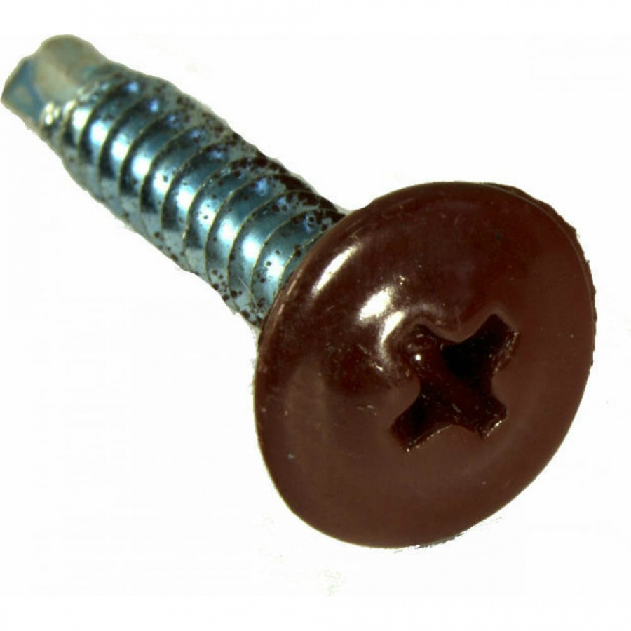 Острый саморез КРЕП-КОМП 4,2х19 RAL3009 (1000 шт.)