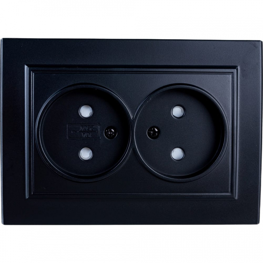 Двухместная розетка STEKKER PST10-9013-03 Эрна