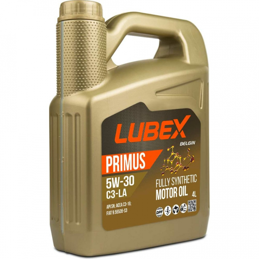 Синтетическое моторное масло Lubex PRIMUS C3-LA 5W-30, SN, C3