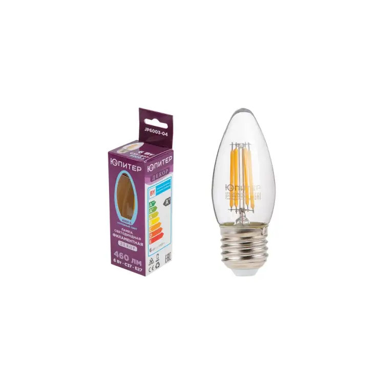 Светодиодная филаментная лампа Юпитер JP6003-04