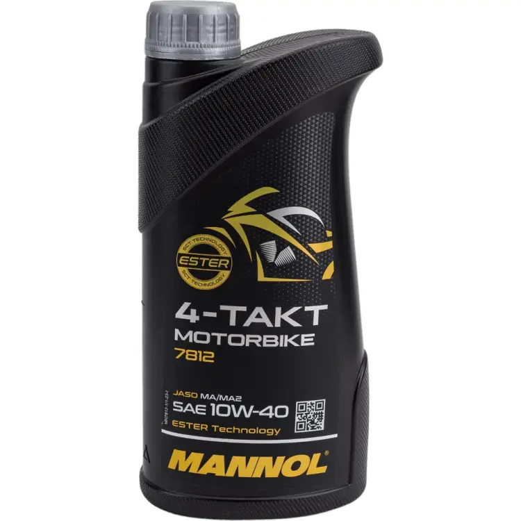 Синтетическое моторное четырехтактное масло для мотоциклов MANNOL MOTORBIKE 10W-40 1962