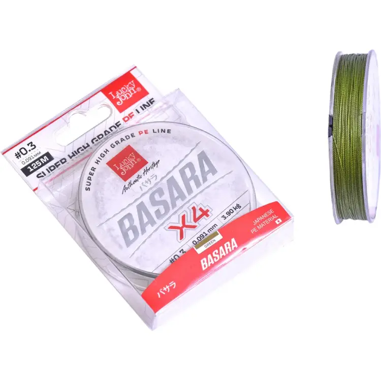 Плетеная леска Lucky John Basara Green 125/011 LJ4104-011