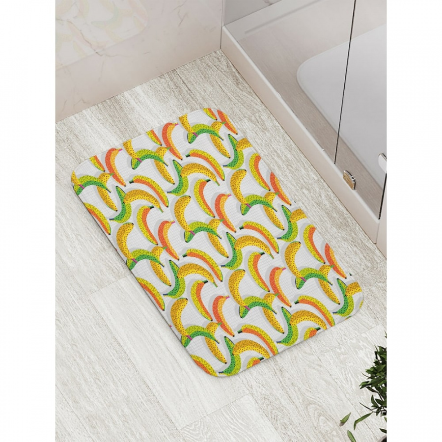 Противоскользящий коврик для ванной, сауны, бассейна JOYARTY Банановое раздолье