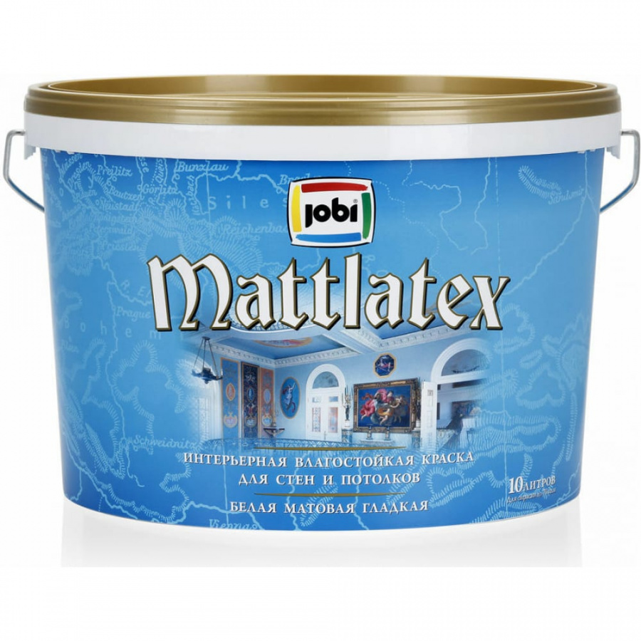 Интерьерная влагостойкая краска JOBI MATTLATEX