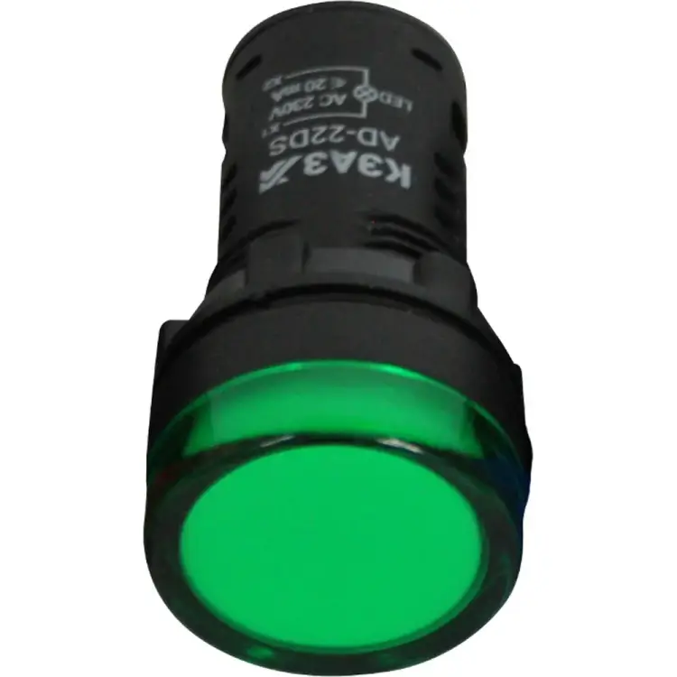 Лампа КЭАЗ AD22DS(LED) матрица 22мм 230В зел. 238693