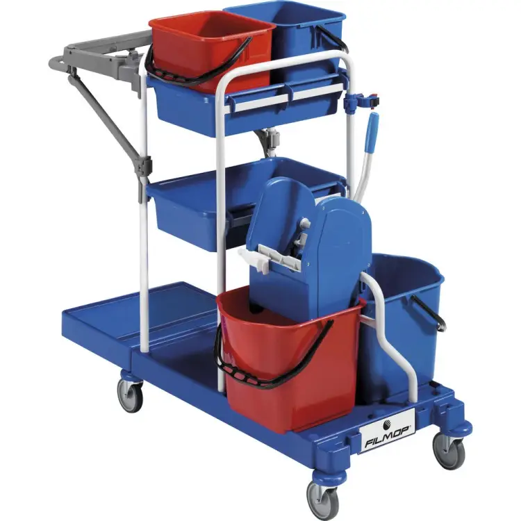 Пластиковая многофункциональная уборочная тележка filmop 0000MP2010A