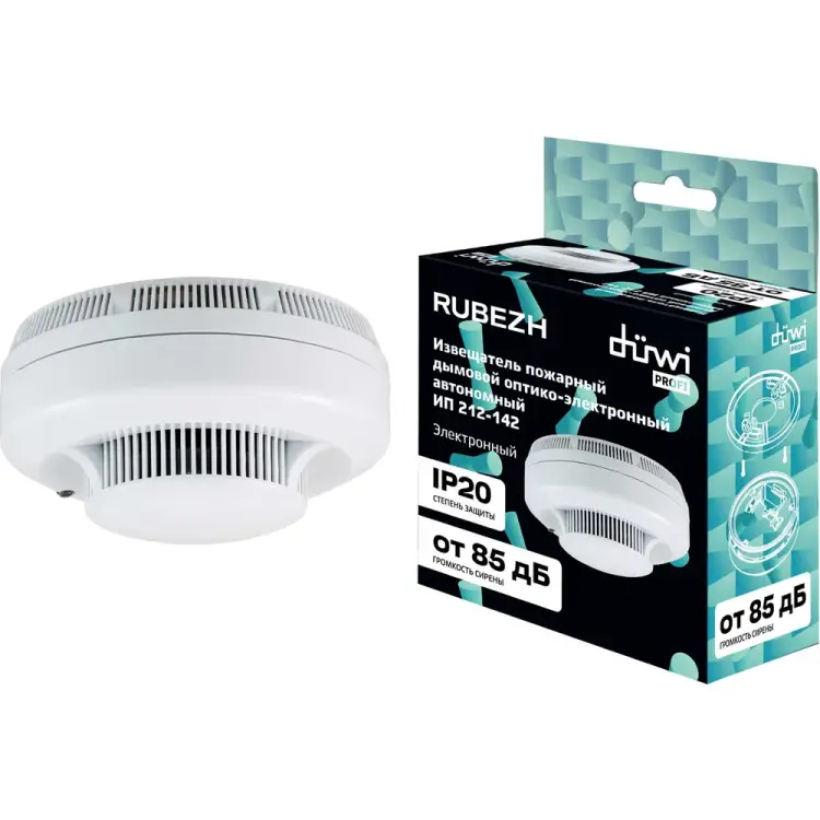 Электронный датчик дыма duwi Smoke Alarm SAS-1 28528 1
