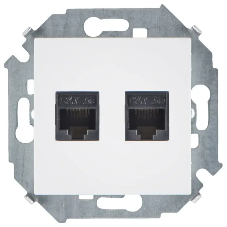 Компьютерная двойная розетка Simon 1591552-030