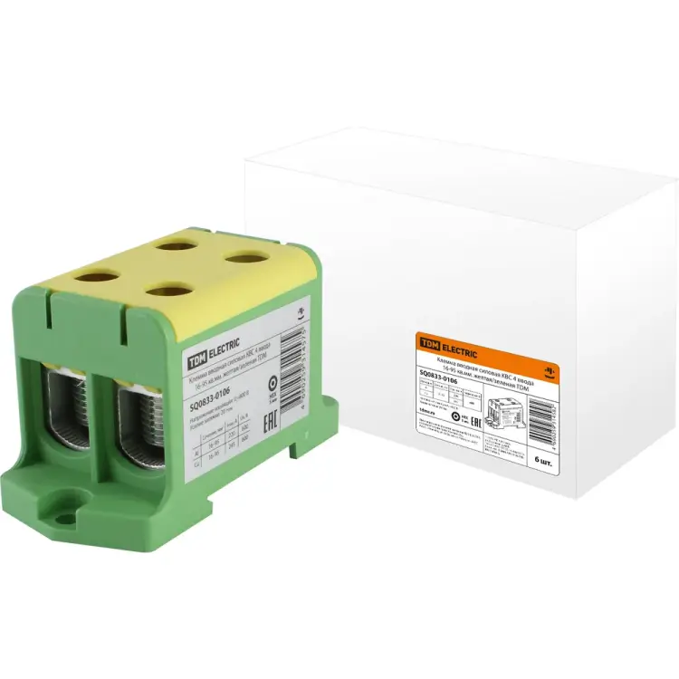 Вводная силовая клемма TDM ELECTRIC КВС SQ0833-0106 Вводная силовая клемма TDM ELECTRIC КВС SQ0833-0106