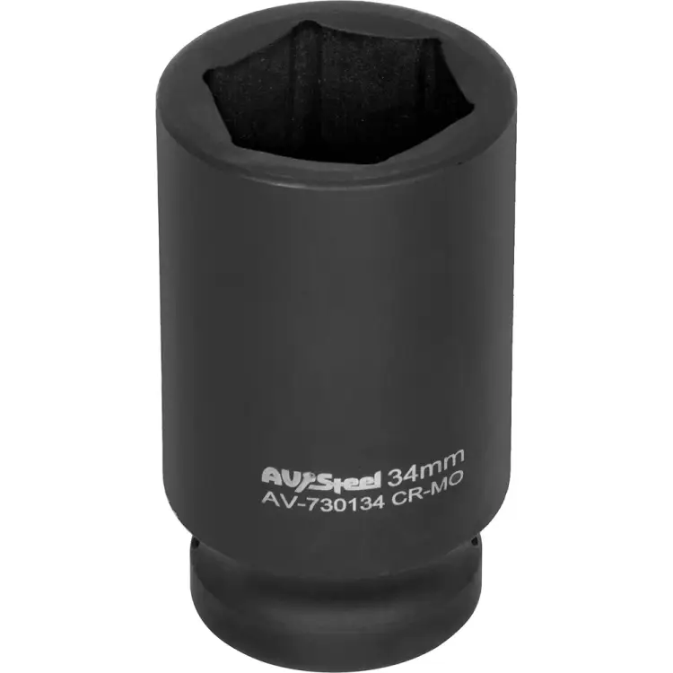 Ударная шестигранная удлиненная головка AV Steel AV-730134