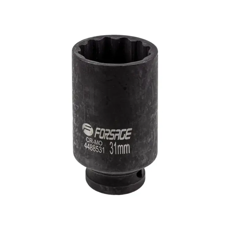 Ударная глубокая 12-гранная головка Forsage F-4488531(54929)