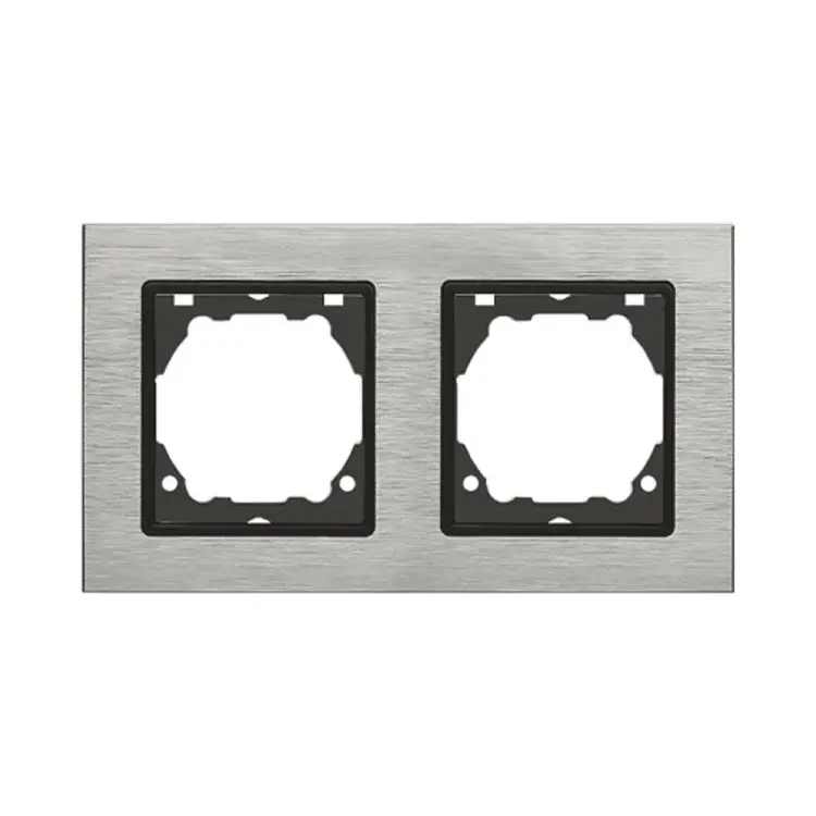 Двухместная рамка Vesta Electric Exclusive Silver Metallic FRM050205SER