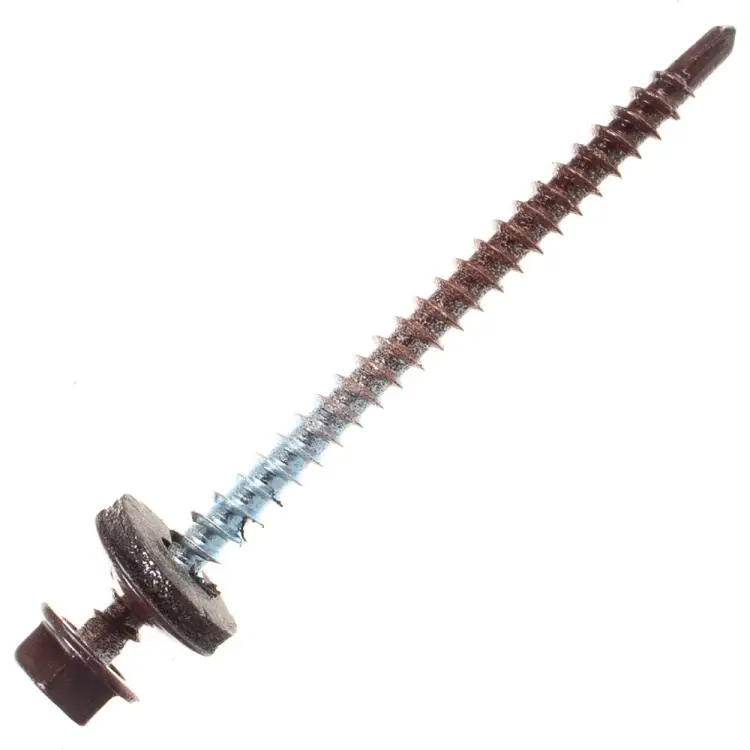 Кровельный саморез Госкреп 4.8х70 RAL8017 коричневый шоколад (30 шт.) 2-0017890