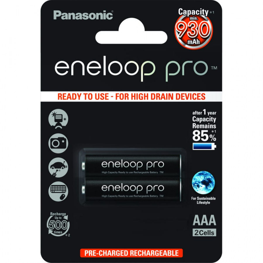 Аккумуляторы Panasonic eneloop pro