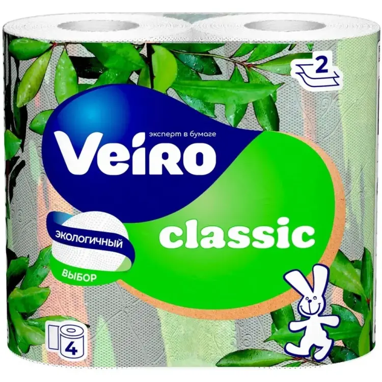 Бытовая двухслойная бумага VEIRO Classic 5с24 123208