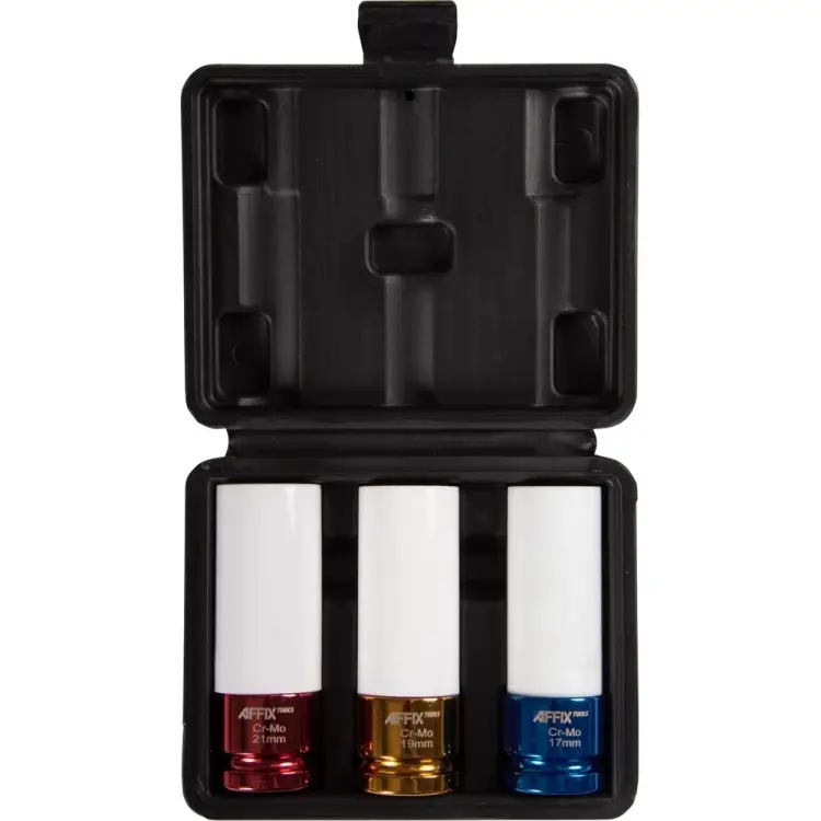 Набор ударных глубоких шестигранных головок AFFIX AF00643C