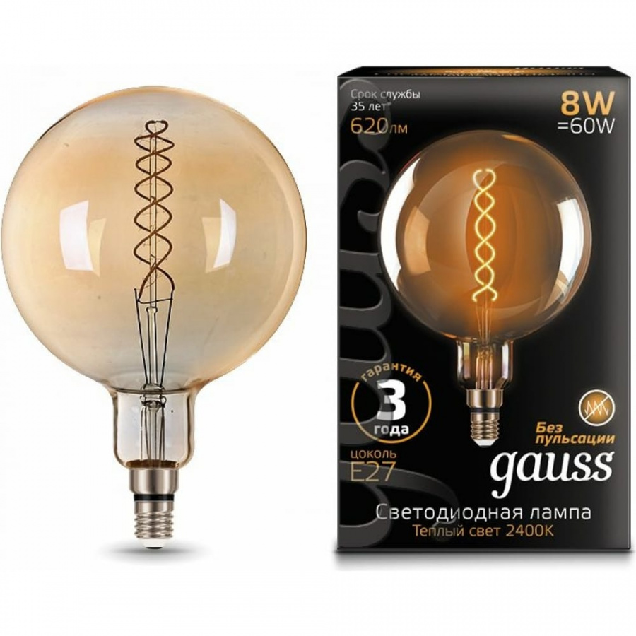 Лампа Gauss Vintage Filament Flexible G200