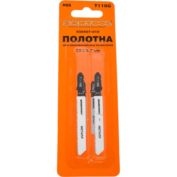 Полотна для электролобзика по металлу SANTOOL T118G 030407-010 Полотна для электролобзика по металлу SANTOOL T118G 030407-010