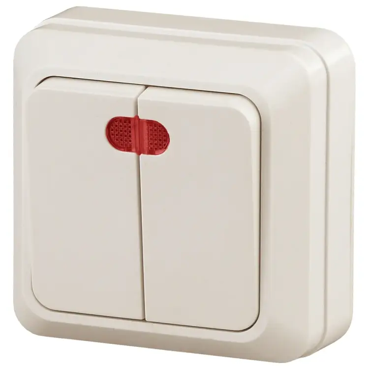 Двухклавишный выключатель Intro Quadro Б0053768