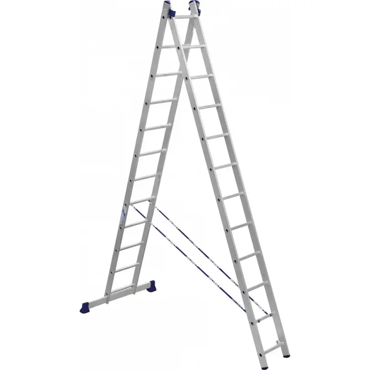 Двухсекционная универсальная алюминиевая двухсекционная лестница Алюмет H2 5212