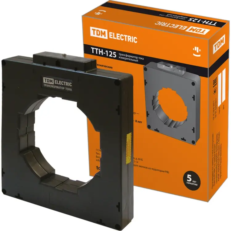 Трансформатор тока TDM ELECTRIC ТТН 125/3000/5-15VA/0,5-Р SQ1101-1148