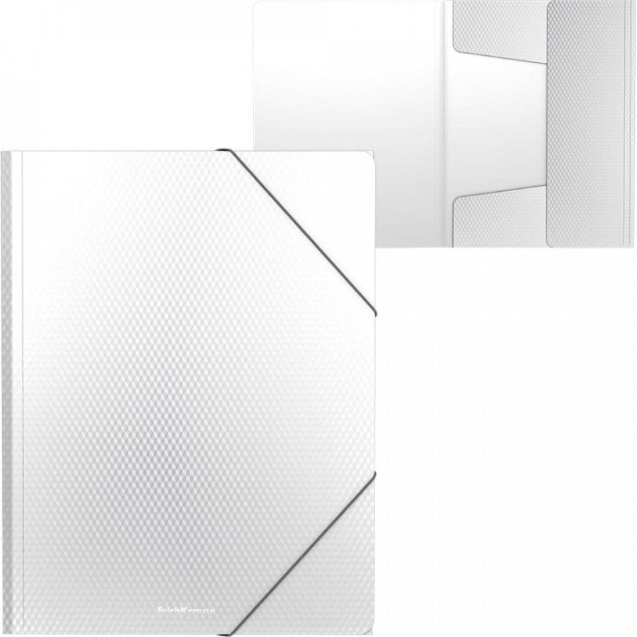 Пластиковая папка ErichKrause Diamond Total White