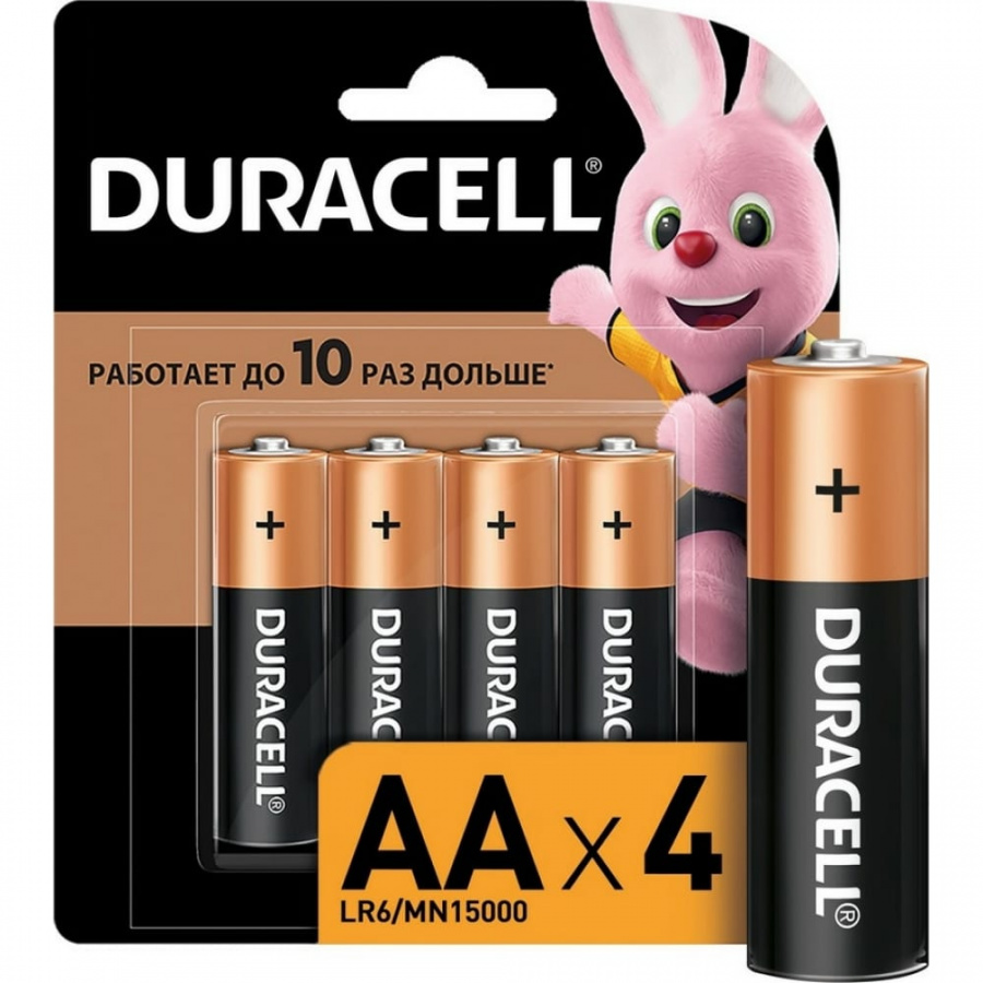 Батарейка Duracell LR6-4BL BASIC