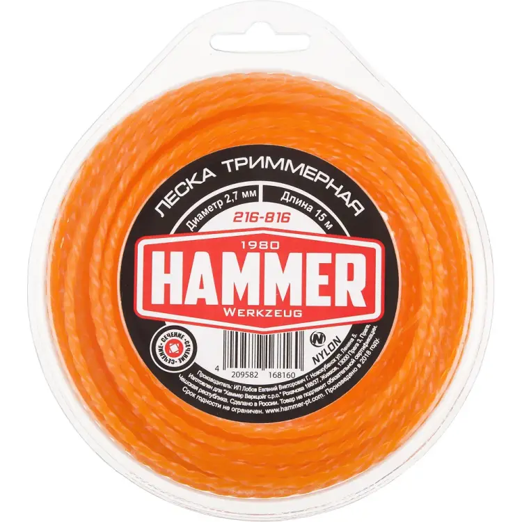 Триммерная леска Hammer 216-816 599732