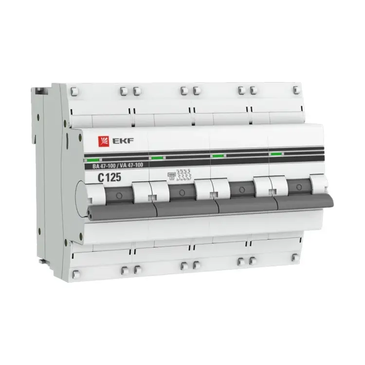 Автоматический выключатель EKF ВА 47-100 PROxima mcb47100-4-125C-pro