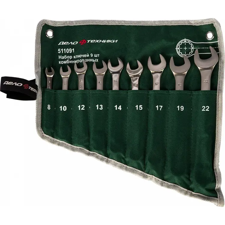 Набор комбинированных ключей Дело Техники ДТ/10 511091 Набор комбинированных ключей Дело Техники ДТ/10 511091