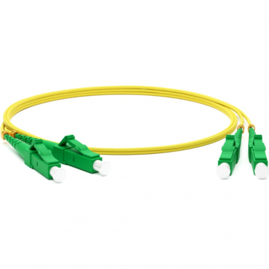 Волоконно-оптический шнур Hyperline FC-D2-9-LC/AR-LC/AR-H-2M-LSZH-YL