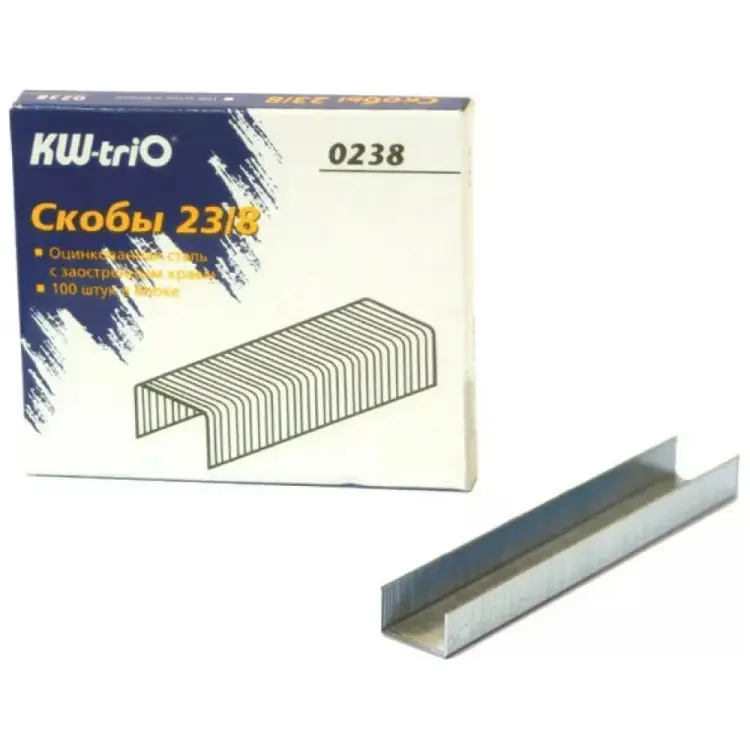 Оцинкованные скобы для степлера KW-Trio 23/8 0238 1000 шт 812044